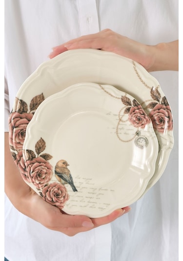 Karaca  Roselle 24 Parça 6 Kişilik Yemek Takımı