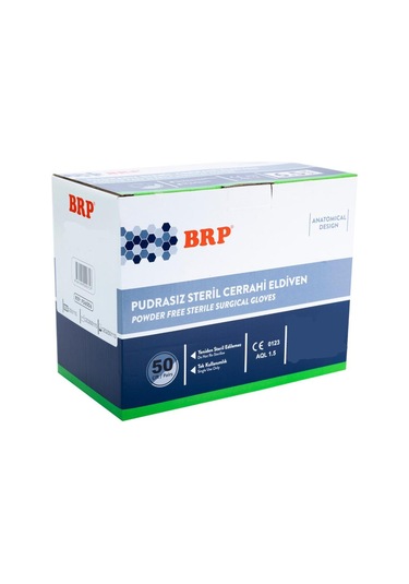 Brp Pudrasız Steril Cerrahi Eldiven Çiftli Steril 50'li