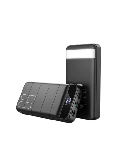 Powerbank Çoklu Şarj Girişi 50.000 Mah Taşınabilir Dijital Göstergeli Çok Renkli
