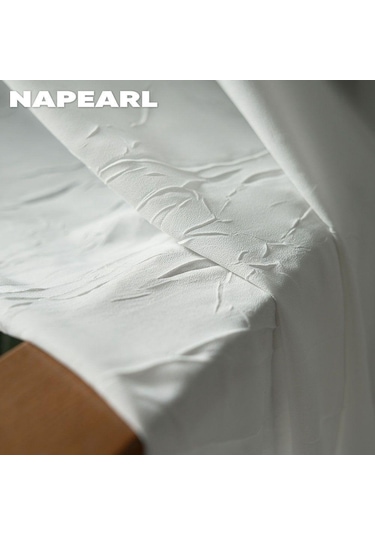 1 Adet Napearl Modern Beyaz Kumaş Yükseltme Çizilmeye Dayanıklı Tül Pencere Sırf Perde Oturma Odası Perdesi Ev Dekor İçin W100cm X L250cm