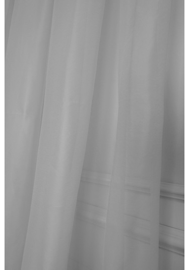 Parlak Vual Düz Tül Perde Krem-2485-krem