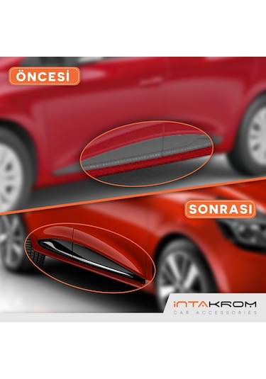 intakrom Renault Clio 4 Krom Yan Kapı Çıtası 4 Parça 2012-2021- Hb-Sw N11.2659