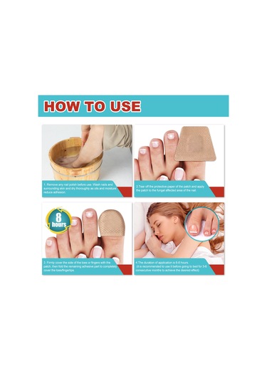 Vkemall South Moon Gece Tırnak Yaması - Mantar, Yumuşak Ve Hasarlı Tırnaklar İçin Onarıcı Bakım 16 Adet