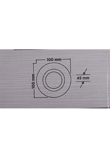 Ct-5224 Pars Yuvarlak Siyah  Spot ampulsuz Cata