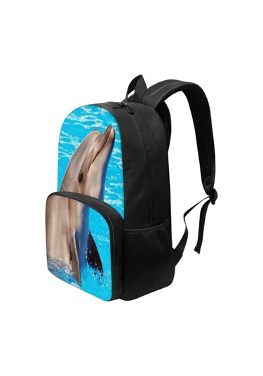 Sırt Çantası Okul Çantaları Erkek Kız, Okul Çantaları Günlük Günlük Sırt Çantası Büyük Okul Çantaları Ocean Dolphin