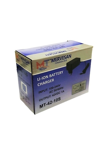 Mervesan 42volt 10s 1amper Li-ion Batarya Şarj Cihazı