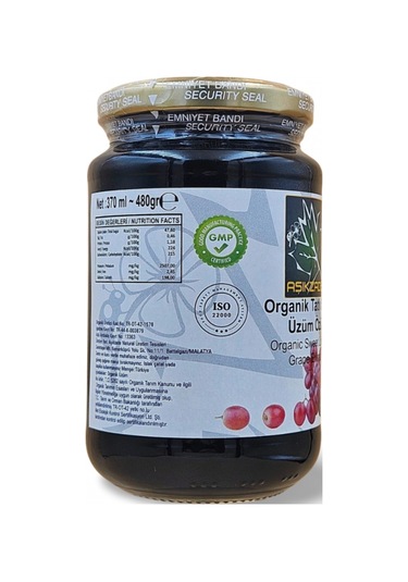 Aşıkzade Organik Tatlı Sıvı Üzüm Özü 370ml 480 G