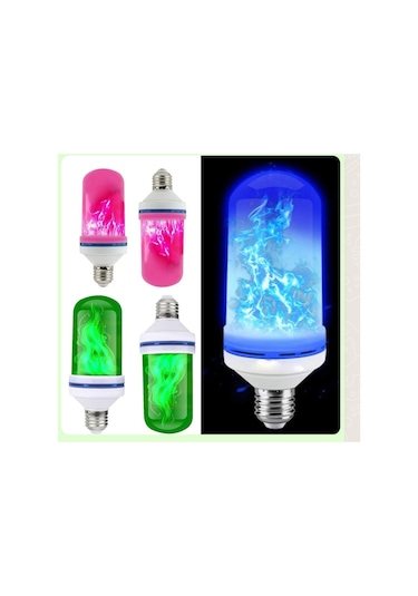 Alev Ampul Renkli 3 Modlu E27