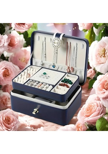 Willowhaven Lotus Renkli 1 Adet Pu Mücevher Kutusu Kadın Yüzük Küpe Kolye Saklama