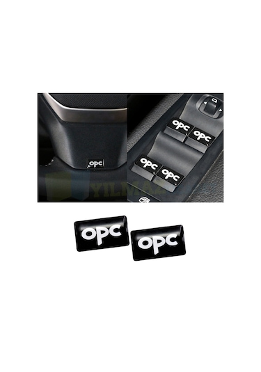 Opel Opc Logo Damla Sticker Vites Direksiyon Jant Torpido 2 Adet