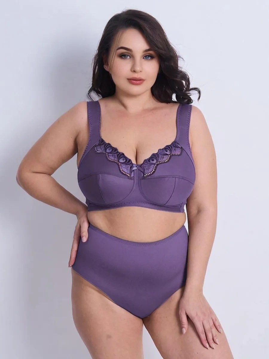 Lavandına Desteksiz Sütyen, Büyük Bedenler 449247245 Violet