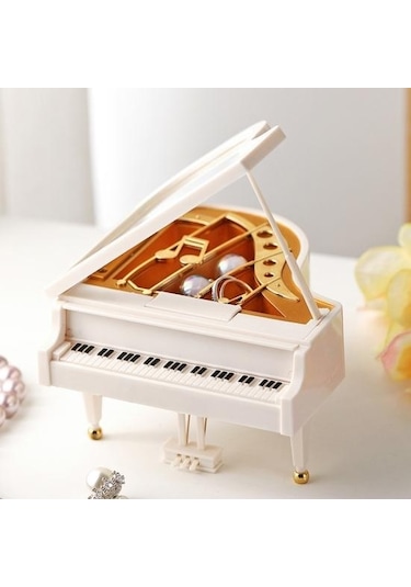 Yaratıcı Müzik Mücevher Kutusu Süs Hafif Masaüstü Dekorasyonu D