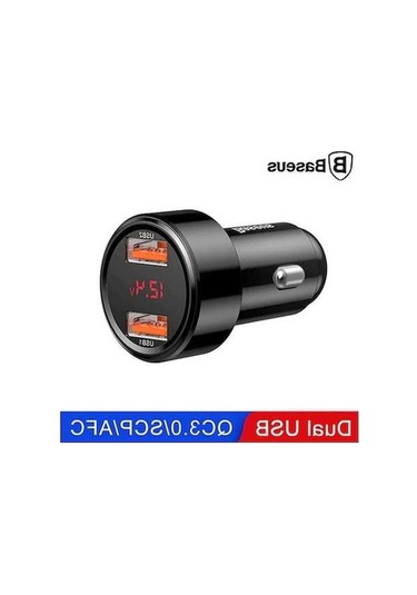 Maoyaya Baseus 45w Hızlı Şarj Araç Başlık N11.590 Dual Çıkışlı Usb Siyah Trendooze 4.0.3.0 Kh
