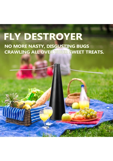 Sinek Kovucu Fan Gıda Koruyucu Sinek Yok Edici Gümüş