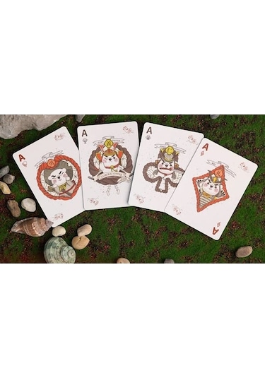 Room One Samurai Otter Hono Edition Standard Red Premium Oyun Kağıdı İskambil Kartları Destesi