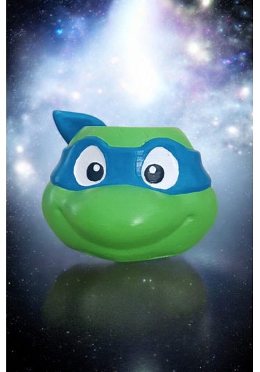 Ninja Kaplumbağa Şeklindeki Kalemlik Leonardo 7x10 Cm Mavi