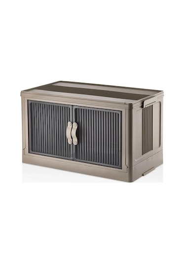 Çok Amaçlı Kapaklı Portatif İstiflenebilir Tekerlekli Organizer Dolap Kahverengi Kahverengi Çok Amaçlı Kapaklı Portatif İstiflenebilir Tekerlekli Organizer Dolap Kahverengi Kahverengi