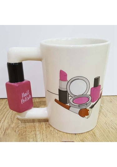 Oje Saplı Bardak-1 X Yaratıcı Seramik Kupa-gösterildiği Gibi