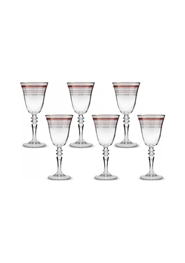 Karaca  Cumhuriyet Yüzyılı İstiklal 6'lı Kadeh Seti 200 ml Kırmızı