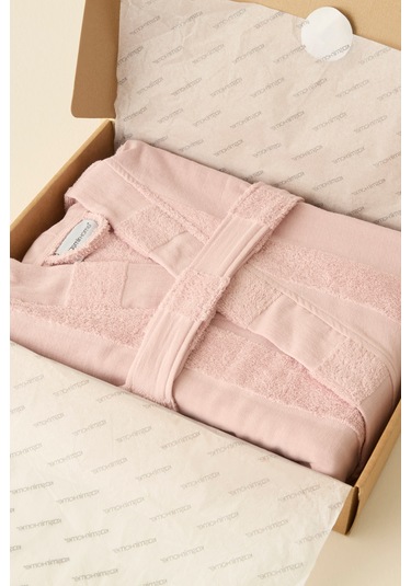 Kaşmir Home Zoe Muslin Bornoz Rose S-m Pembe