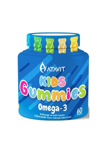 Atavit Kids Gummies Omega 3 60 Tablet