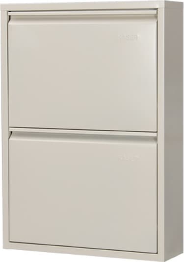 Kaser Metal 2 Li Metal Ayakkabılık Krem