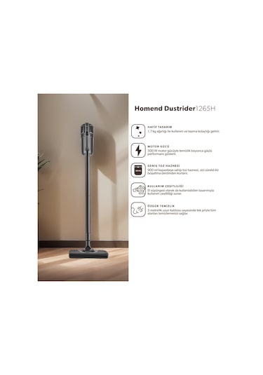 Homend Dustrider 1265H Dikey Süpürge