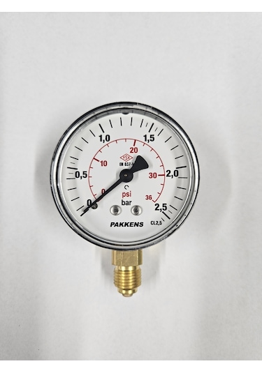 Çap 63 ALTtan 2,5 Bar Kuru Manometre - Pakkens
