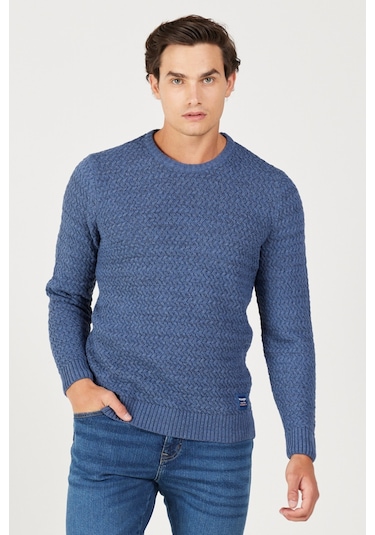 Wrangler Erkek Kazak W232580410 Lacivert