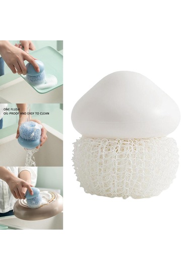 Suntek Dayanıklı Bulaşık Temizleme Topu Mutfak Naylon-beyaz Naylon Beyaz Diğer