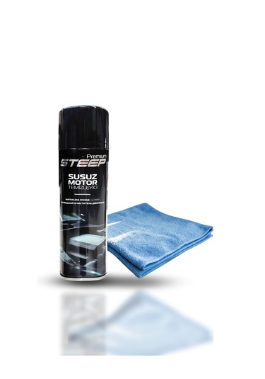 Steep Susuz Motor Temizleyici & Parlatıcı Sprey 500 Ml Mikrofiber Bez 40x40