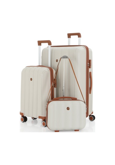 Mçs Polipropilen 3lü Valiz Seti Büyük & Kabin & Makyaj V305 S21yy1000082-set 11139 3'lü Set Çok Renkli