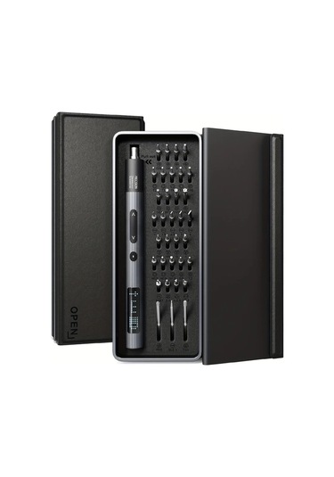Honeybeeshop 36lı 1 Arada Led Ekranlı Hassas Elektrikli Tornavida Seti Şarj Edilebilir Mini Pil 03nm Mikro Kablosuz Otomatik Dıy Onarım Aracı