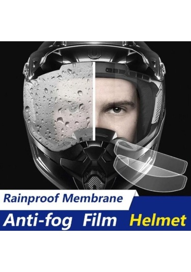 Motosiklet Kask Vizör Buğu Önleyici Pinlock Üniversal Dayanıklı Nano Kaplama Yapışkan Anti Fog