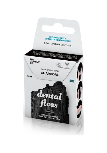 The Humble Co. Dental Floss Kömür Etkili Diş İpi 50 M