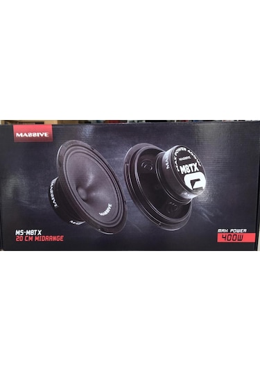 Massive Ms-M8Tx 20 Cm Midrange Hoparlör 400 Wat Maximum Power Çif