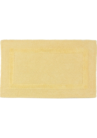 Reversible Banyo Paspası, %100 Mısırlı Pamuk Sarı