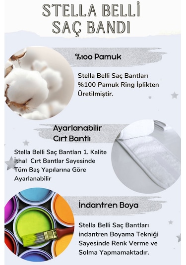 Saç Bandı 2li Set Havlu %100 Pamuk Makyaj Siyah & Beyaz