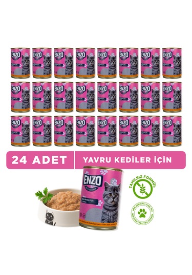 Konserve Yavru Kedi Maması 400 Gr X 24