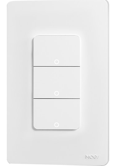 Symbee Tuya Zigbee Akıllı Ev Anahtarı: Ses Ve Uzaktan Kontrol, 3 Yollu, Geniş Voltaj, Beyaz Tuya Zigbee