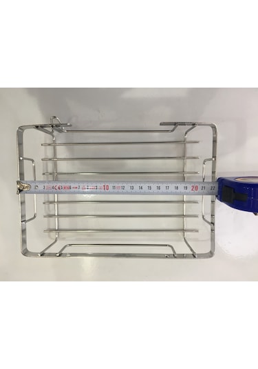 Mabello Banyo Duş Rafı 225x15 Tekli Kare Süngerlik Krom Çok Renkli