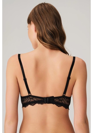 Balenli Desteksiz Dolgusuz Toparlayıcı Dantelli Küçültücü Sütyen Ten