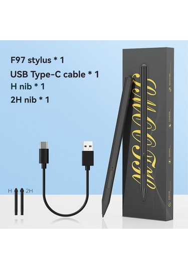 Neevoyu Mpp Protokolü Aktif Kalem - Surface, Asus, Hp, Dell Ve Diğerler İçin - Hızlı Şarj, Düşük Gecikme, Tam Ekran Dürtme Engeli - Gri