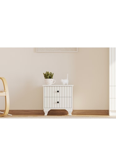 Rabi Mobilya İrem Country 2 Çekmeceli Komodin