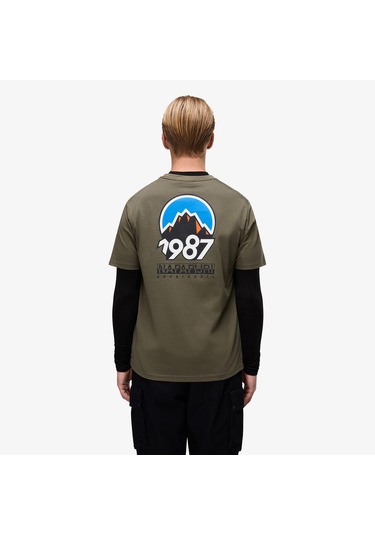 Napapijri S-montepiana Erkek Yeşil T-shirt Np0a88svg0a1 Yeşil
