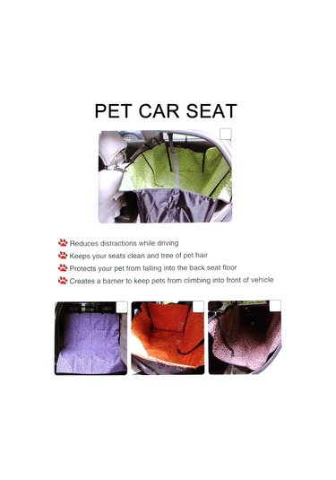 Kaymaz Katlanır Araba Ön Koltuk Desen Kapağı Pet Kedi Köpek Minderi Mat, Boyut: 100 X 50 X 0.1 Cm