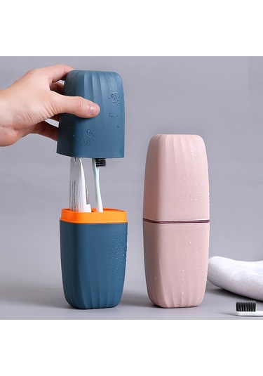 Reedark Seyahat Diş Fırçası Ve Macun Organizer, Çift Fonksiyonlu, Pp Malzeme, Taşınabilir, Detachable Tasarım. Mavi