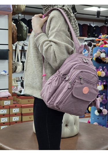 My Polo 2114-8675 Kadın Krinkıl Kumaş Çok Gözlü Astarlı Petli Su Gülkurusu