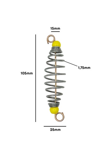 10.5 Cm Uzunlukta Çift Boncuklu Süper Avcı Kolay Hamur Tutan Sazan Yayı