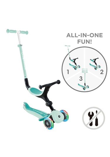 Globber Go-Up Aktive Light Işıklı Scooter - Mint Yeşili